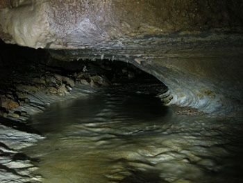 The River Styx Widens Passageways (Source: Oregon Caves Image Library)