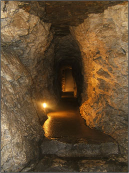 The Connecting Tunnel is Much Straighter than a Natural Passageway (Source: Oregon Caves Image Library)