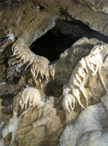 A Domepit Dissolved By Water Flowing Vertically (Source: Oregon Caves Image Library)