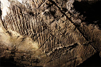 Rillenkarren in the Ghost Room (Source: Oregon Caves Image Library)